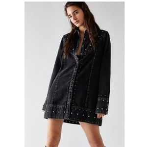 NWT free people Bennett dress studs XS